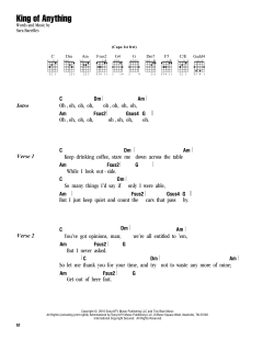 King Of Anything von Sara Bareilles (Download) 
