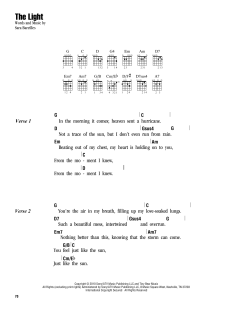 The Light von Sara Bareilles (Download) 