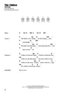 This I Believe (The Creed) von Ben Fielding (Download) 