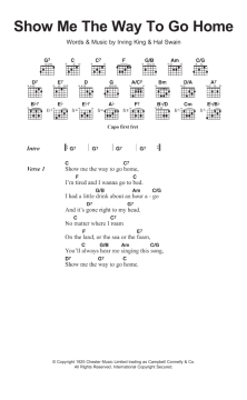 Show Me The Way To Go Home von Irving King (Download) 