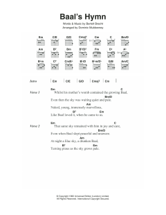 Baal's Hymn von David Bowie (Download) 