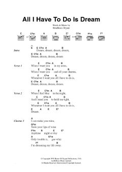 All I Have To Do Is Dream von The Everly Brothers (Download) 