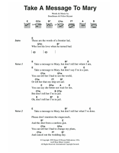 Take A Message To Mary von The Everly Brothers (Download) 