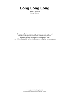 Long Long Long von The Beatles (Download) 