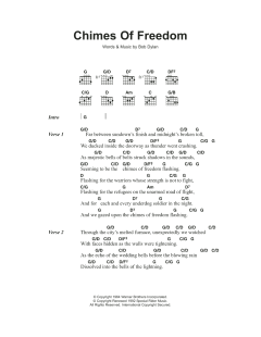 Chimes Of Freedom von Bob Dylan (Download) 