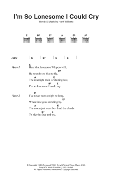 I'm So Lonesome I Could Cry von Hank Williams (Download) 