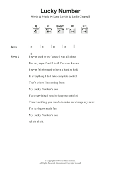Lucky Number von Lene Lovich (Download) 