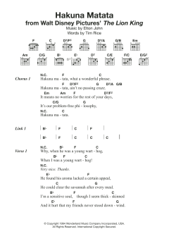 Hakuna Matata von Elton John (Download) 