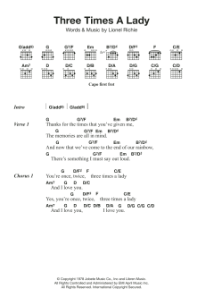Three Times A Lady (Download) 