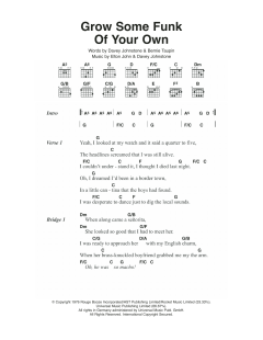 Grow Some Funk Of Your Own von Elton John (Download) 