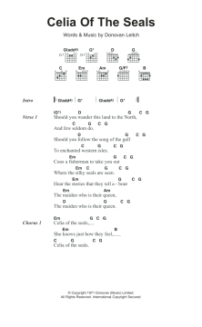 Celia Of The Seals von Donovan (Download) 