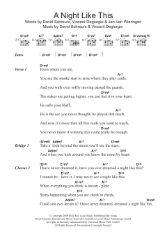 A Night Like This von Caro Emerald (Download) 
