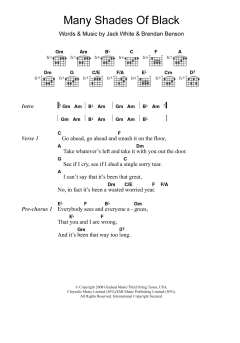 Many Shades Of Black von The Raconteurs (Download) 