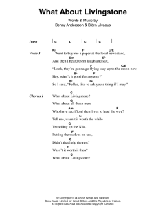 What About Livingstone von ABBA (Download) 