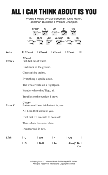 All I Can Think About Is You von Coldplay (Download) 