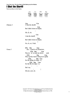 I Shot The Sheriff von Bob Marley (Download) 