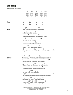Our Song von Taylor Swift (Download) 