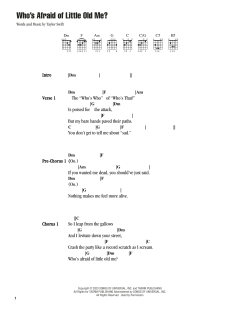 Who's Afraid of Little Old Me? von Taylor Swift (Download) 