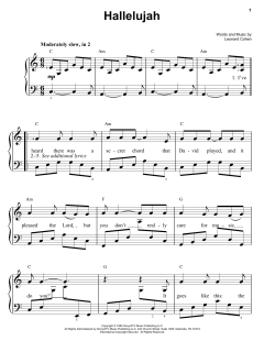 Hallelujah von Leonard Cohen (Download) 