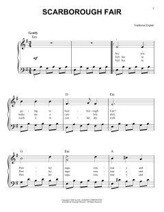 Scarborough Fair von Traditional English Ballad (Download) 