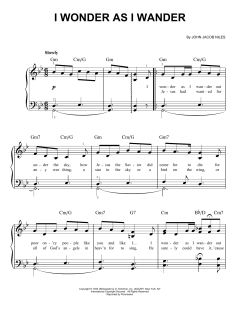 I Wonder As I Wander von John Jacob Niles (Download) 