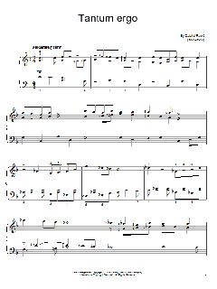 Tantum Ergo von Gabriel Fauré (Download) 