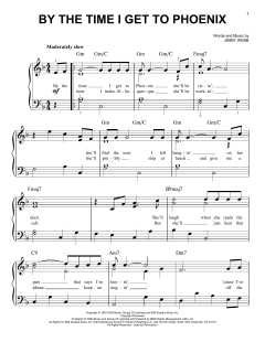 By The Time I Get To Phoenix von Jimmy Webb (Download) 