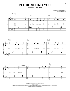 I'll Be Seeing You von Sammy Fain (Download) 