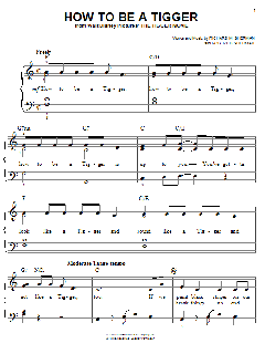 How To Be A Tigger von Sherman Brothers (Download) 