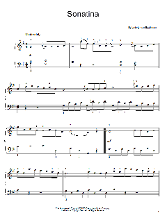 Piano Sonatina In G Major von Ludwig van Beethoven (Download) 