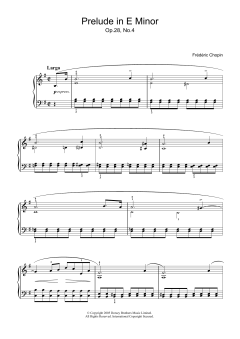 Prelude in E Minor, Op.28, No.4 von Frédéric Chopin (Download) 