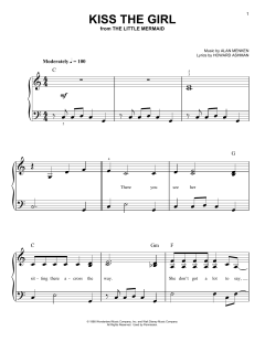 Kiss The Girl von Alan Menken (Download) 