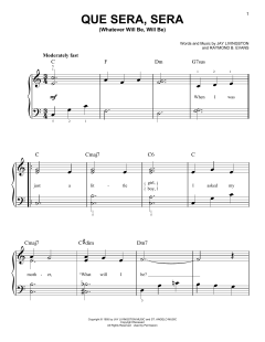 Que Sera, Sera (Whatever Will Be, Will Be) von Doris Day (Download) 