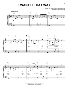 I Want It That Way von Backstreet Boys (Download) 