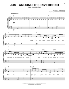 Just Around The Riverbend von Alan Menken (Download) 