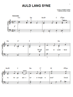 Auld Lang Syne von Robert Burns (Download) 