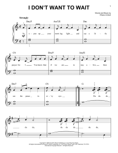 I Don't Want To Wait von Paula Cole (Download) 