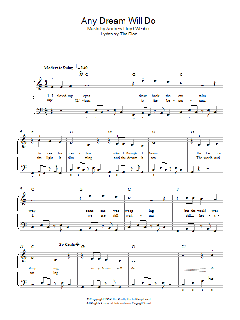Any Dream Will Do von Andrew Lloyd Webber (Download) 