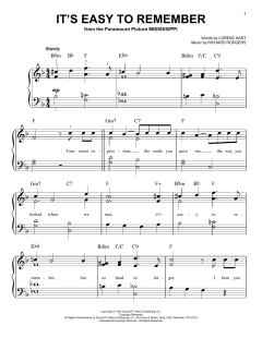 It's Easy To Remember von Lorenz Hart (Download) 