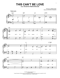 This Can't Be Love von Lorenz Hart (Download) 