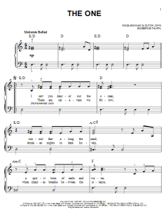 The One von Elton John (Download) 