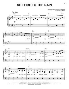 Set Fire To The Rain von Adele (Download) 