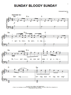 Sunday Bloody Sunday von U2 (Download) 