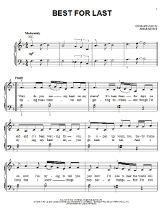 Best For Last von Adele (Download) 