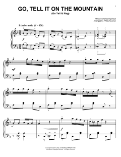 Go, Tell It On The Mountain [Ragtime version] von African-American Spiritual (Download) 