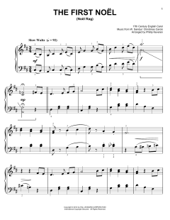 The First Noel [Ragtime version] von 17th Century English Carol (Download) 