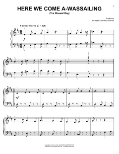 Here We Come A-Wassailing [Ragtime version] von Traditional (Download) 