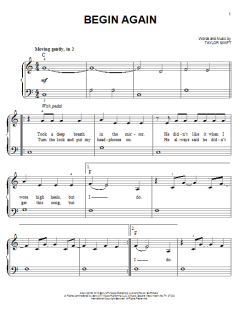 Begin Again von Taylor Swift (Download) 