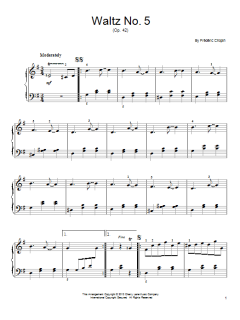 Waltz No. 5, Op. 42 von Frédéric Chopin (Download) 
