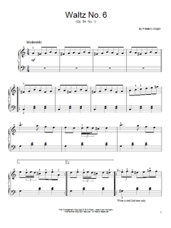 Waltz in Db Major, Op. 64, No. 1 von Frédéric Chopin (Download) 